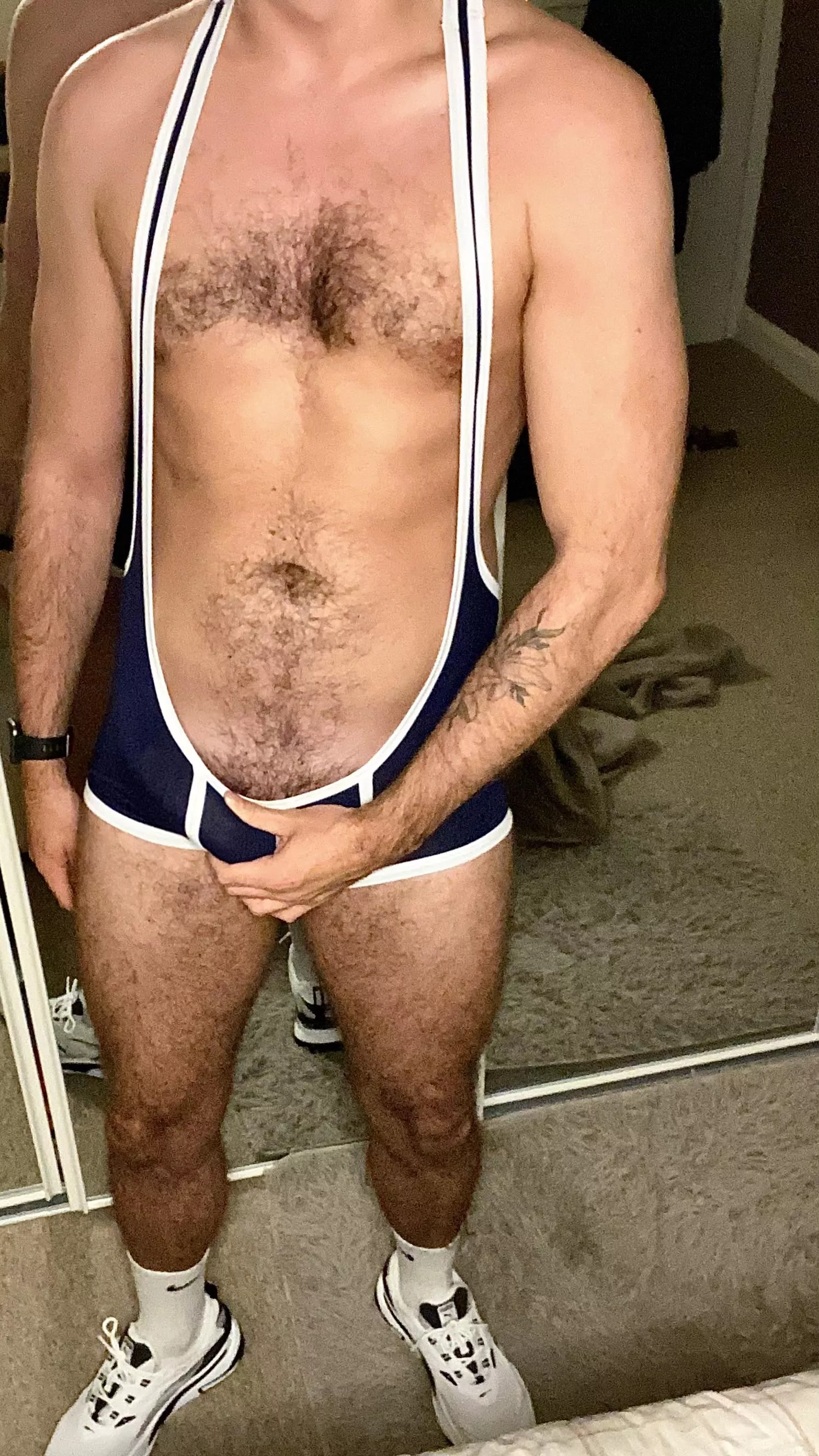 Want to wrestle or help me stretch? posted by BritBoiGaz