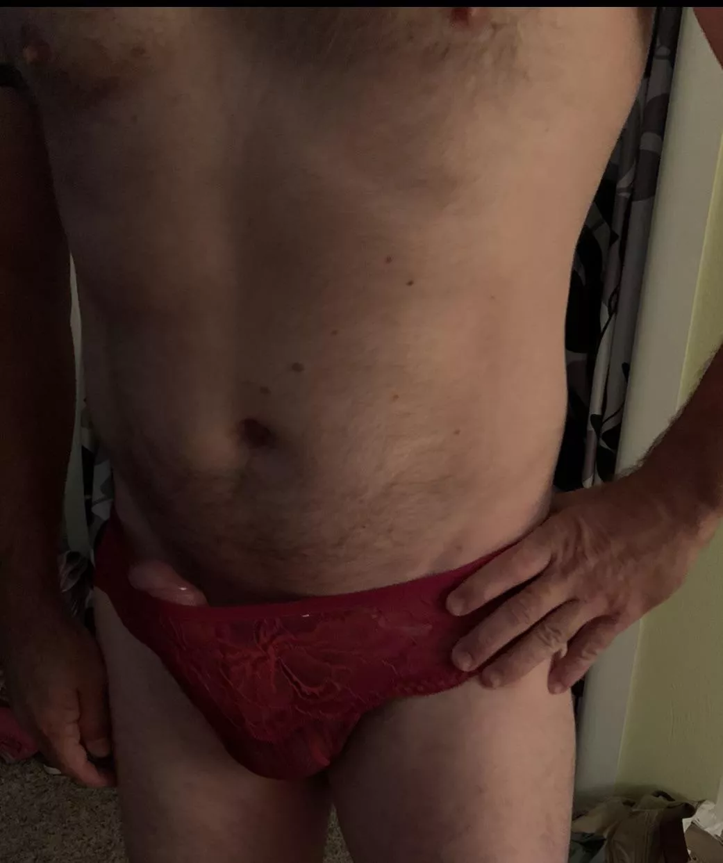 Wanted to show off my cuck in his lace panties for mistress posted by ThatsMistressK2U