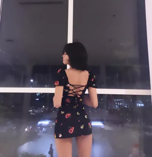 wanted to wear floral black thigh highs wt this but it was dirty :/ by Miruu-__-