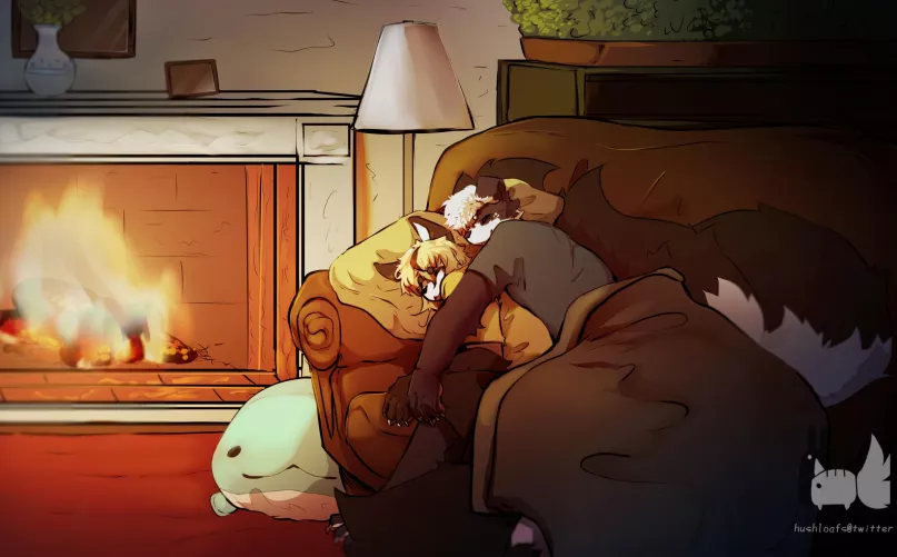 Warm Cozy snuggles (by me hushloafs@twitter) by HushTheBlues