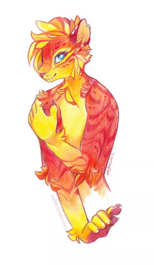 Warm Up | Colouring Pencils (OC) by Hollifo