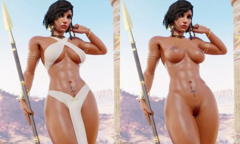 Warrior Goddess Pharah (Nemesis_3d) by Kuro-Oji