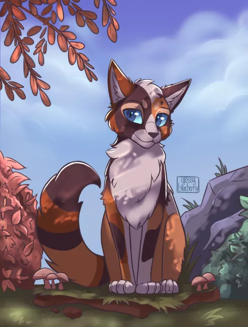 Warriors OC (Art by me @glossy.blue.berry) by glossyblueberry