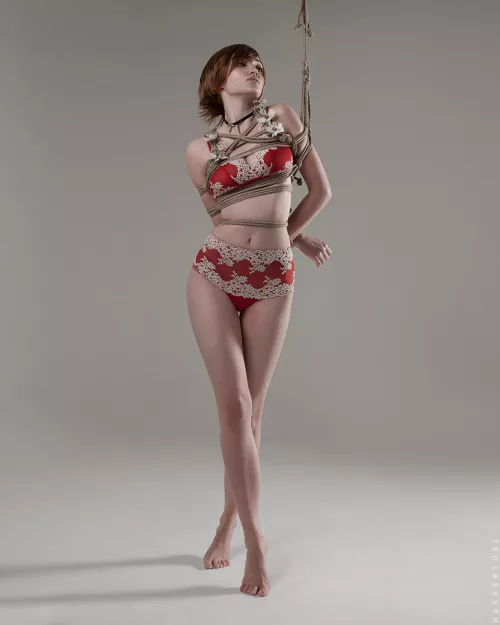 Was asked to be a part of a shibari project for Witcher cosplayers, i took a role of Shani by Shproton_cosplay