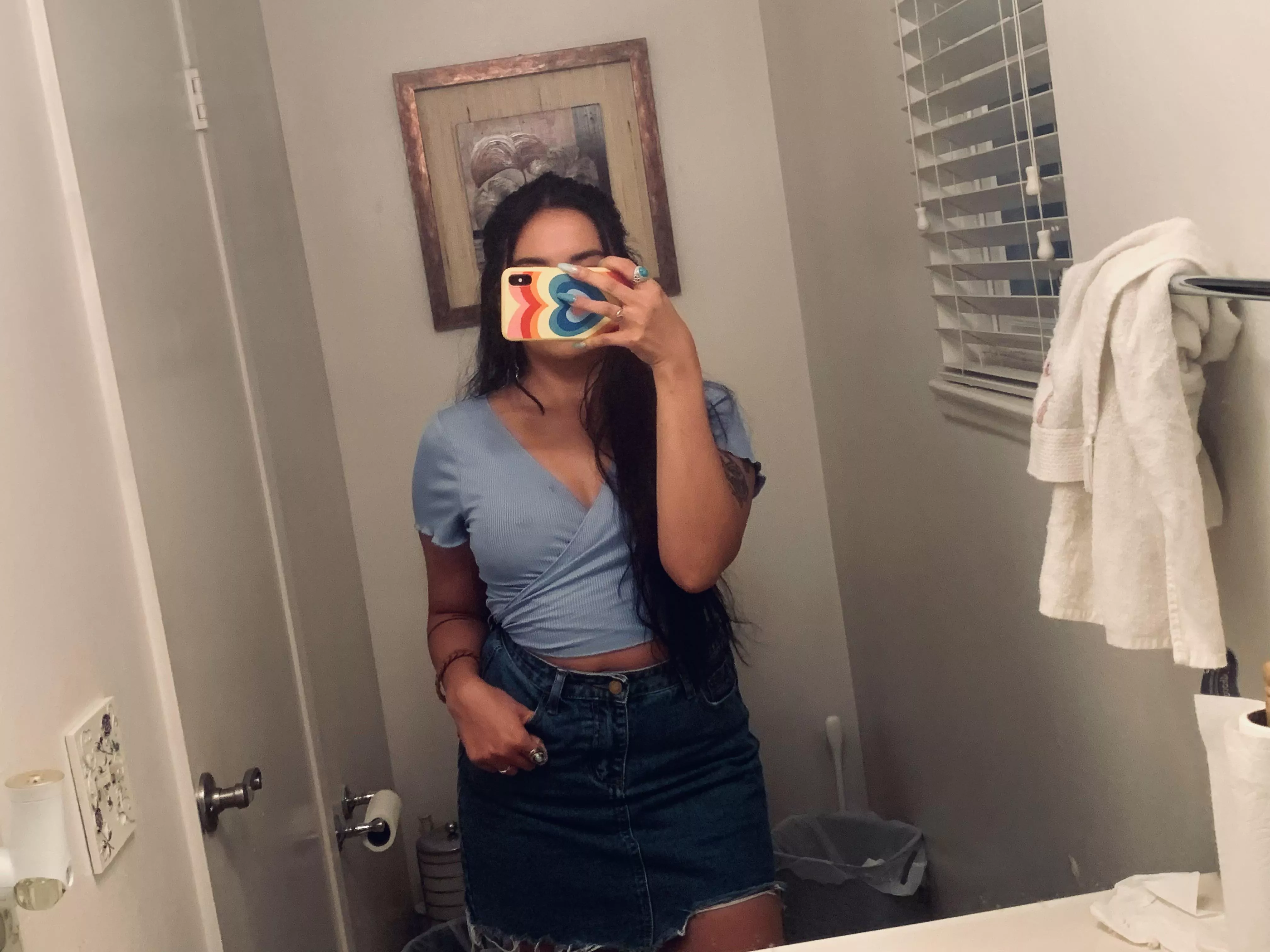 was going [f]or girl next door😇 posted by goodgirl_cat