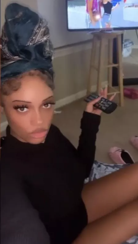 was told again this morning to wake my lazy ass up , put my n***** head scarf on , then poke my lips out for all whites to see so here I am 😩 KIK// FineAssSub by FineGhettoSub