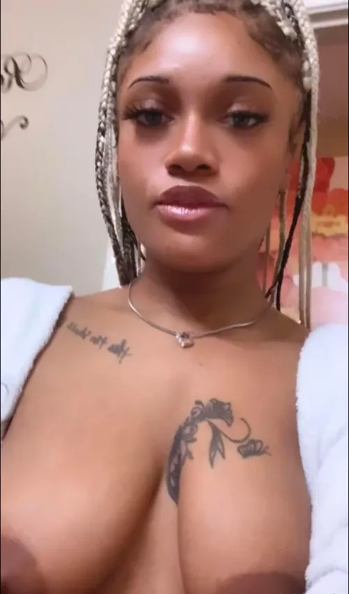 was told as soon as my kids are sleep to go pull my n****** tits out for the white man to see 😘 so here they are 🥰 KIK// FineAssSub by FineGhettoSub