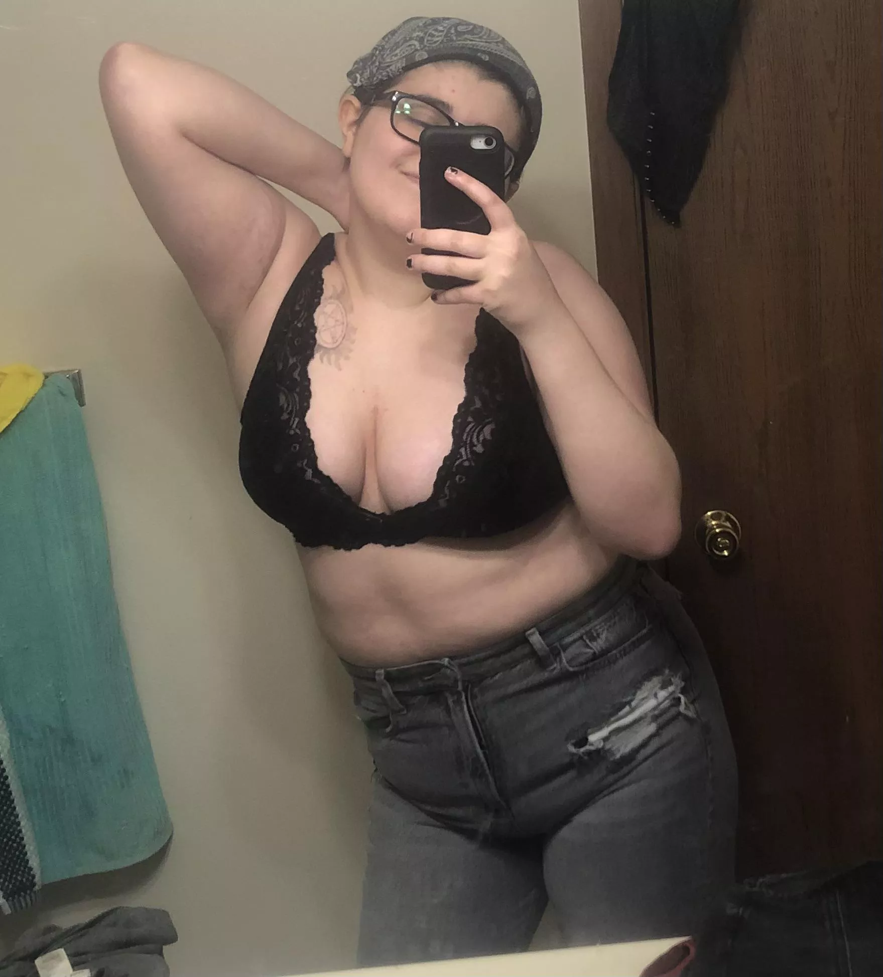 Was trying on new jeans, whaddya think? posted by luigitrumpsmario