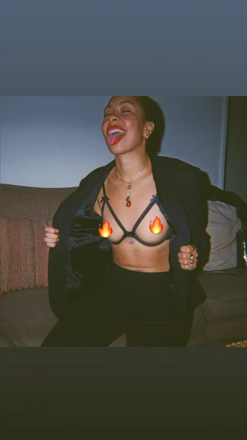 Was wearing a formal blazer, but put this underneath by Misscharlierose