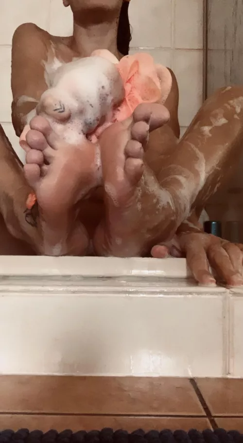 Wash them for me 👣💦 by Indyca10