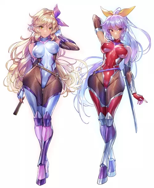 Watatsuki Sisters Taimanin Suit (Matsuda ) [Taimanin/ Touhou] by sequence_string