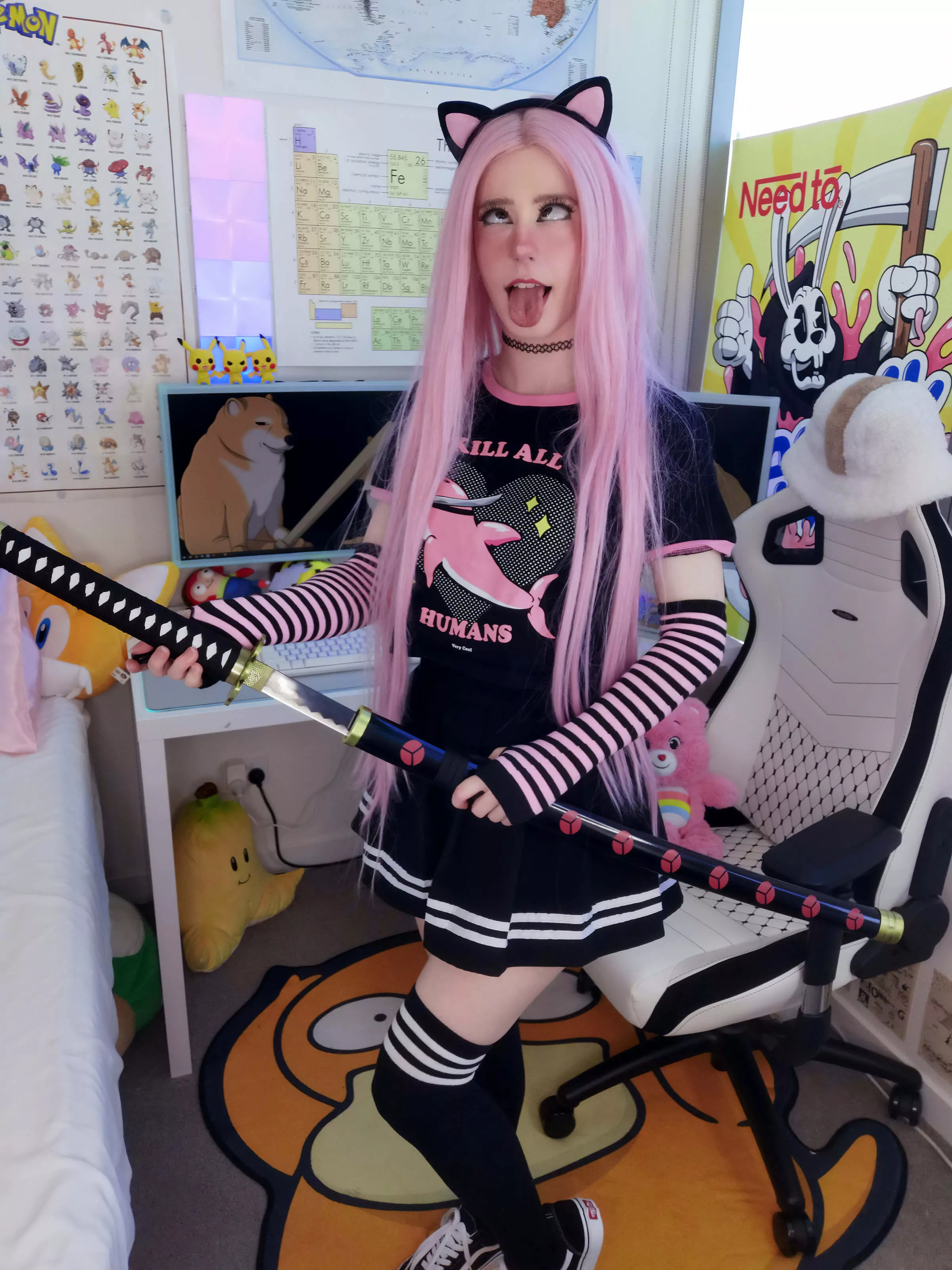 watch out for this catgirl 🐱 🐈💖 posted by lilfakegamer