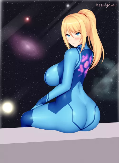 Watching The Stars With Samus (Keshigomu ) [Metroid] by sequence_string