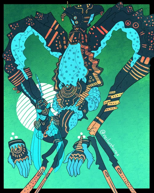 Water Strider Centaur by veilantares