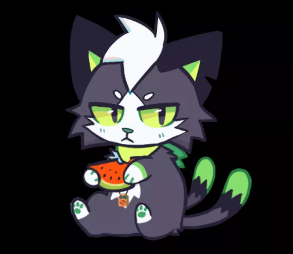 watermelon is my favorite fruit 🍉 by ZombieWolf3ds