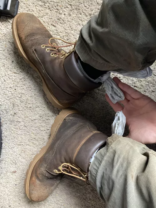 Waterproof timberlands be like… fuck mass produced boots! by VonLeeShaed