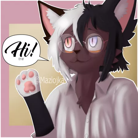 Waving Hello (Drawing by me @Maziojka) by Maziojka_Taeeho