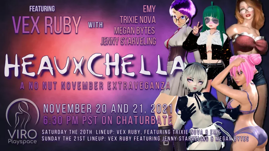 We are online! Three 3D hentai waifus live: vexxxruby, Trixie and Emy will ruin NNN with big bang!!! 😈 Join us on CB: https://chaturbate.com/vexruby by EmyLiveShow