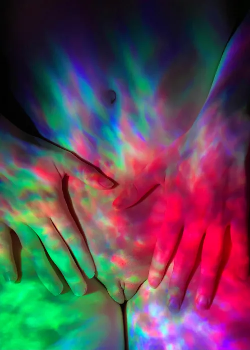 We used her body as a canvas for light by DamienSoft