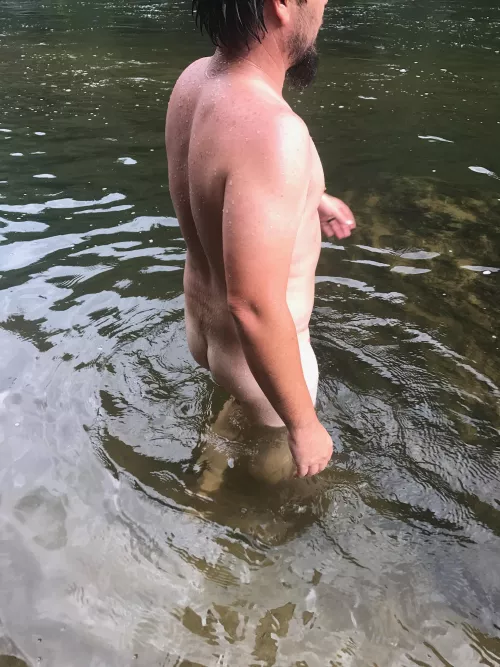 We walked for 3 hours to this spot on the river. Mass shrinkage involved lol by Brilliant_Credit_622