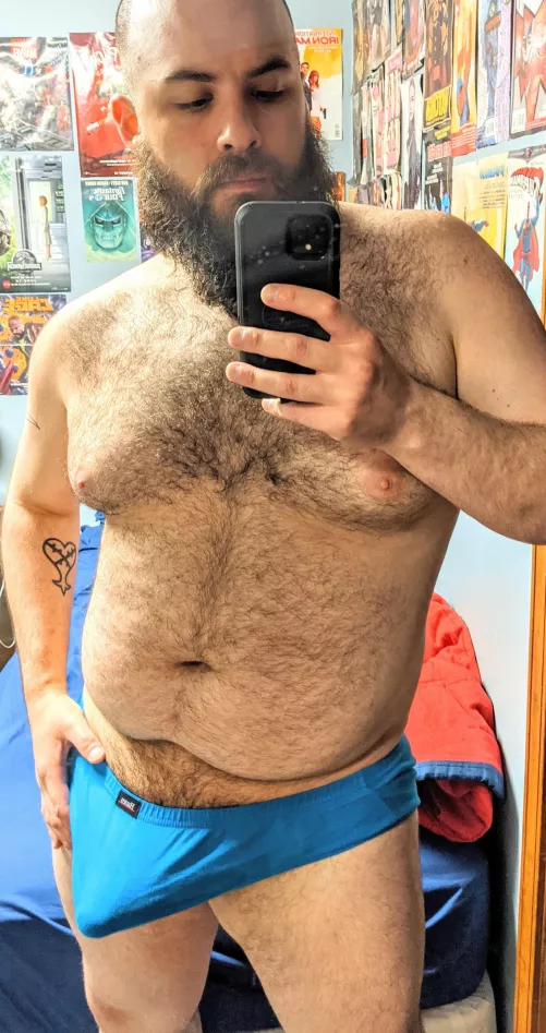 Wearing briefs is nice when you have nice legs, but are an issue if you're thicc in different ways. 😅 by MarkSinclair2000