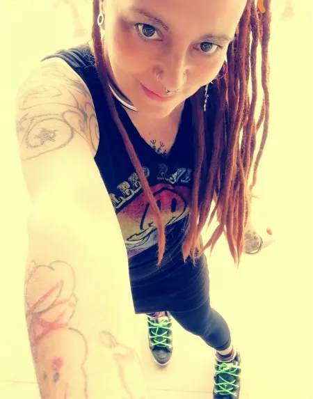 Wearing my eternity full set to get a rest after a hard metal bondage custom. I love to wear shackles with my Osiris!! by Nekotied