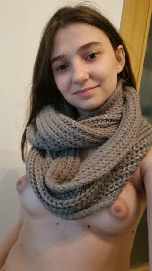 Wearing only scarf today 😁 by Be_myy_guest