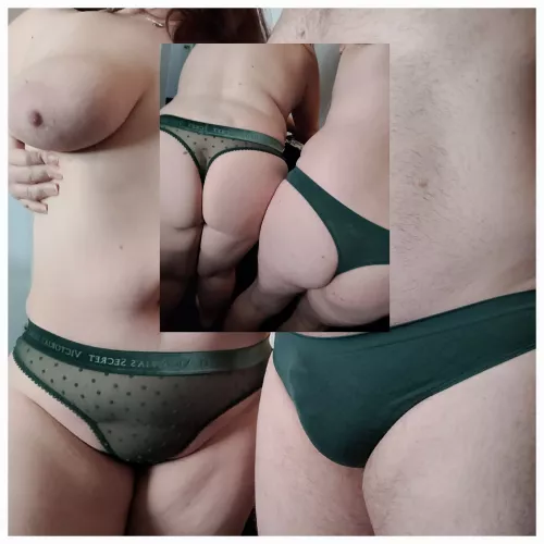 Wearing Our New Green Thongs [MF] [OC] by coybotmean