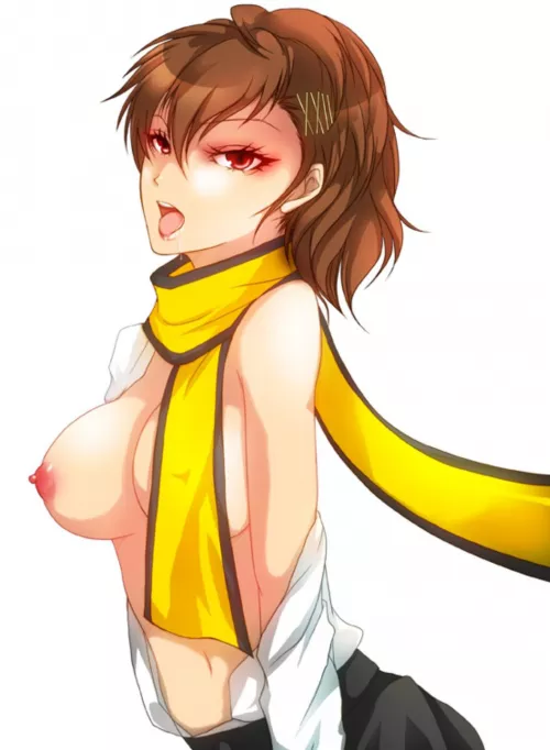 Wearing Ryoji’s scarf (dirty69star) by aymydudelessgoo