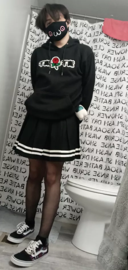 Wearing this to school for the first time!! Wish me luck🥺💖 by Femboy_Izzy