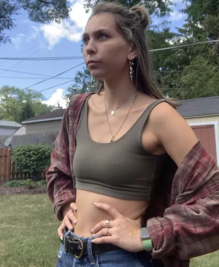 wears crop tops to class every week by vedasiw