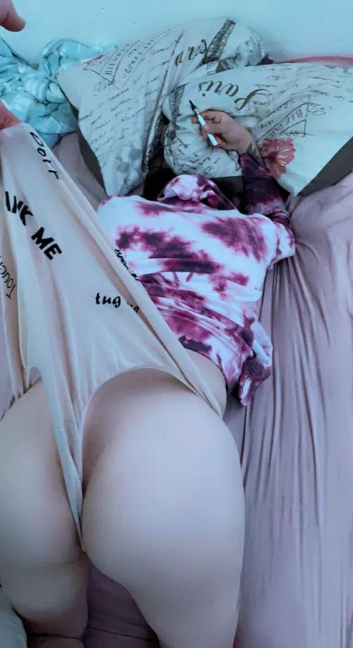 Wedgies in special undies sent from a little degenerate that likes to see my wedgie struggles 😝 by WithoutViolet