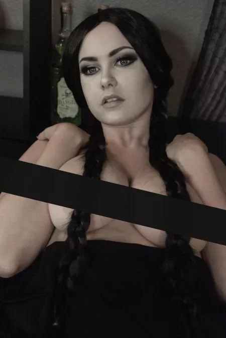 Wednesday Adams just in time for spooky season. by Cheezburqer