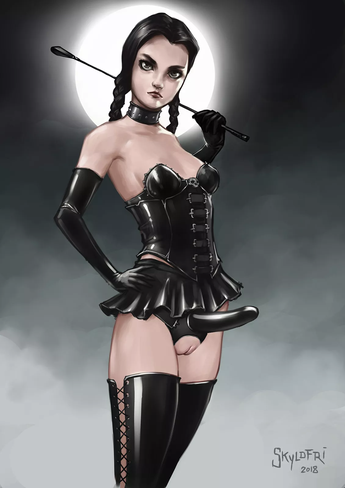 Wednesday Addams Grown Up (The Addams Family) [Skyldfri] posted by skyldfri