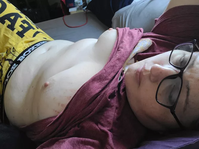 Well I was sent home early from work today since I'm so sick. Anyone want to be my male nurse? 😘💋 by Amelia_Darice