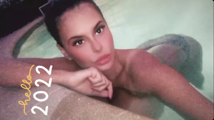 Wendy at the pool. From IG stories