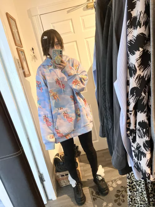 went cosplay material shopping in angel mode by shysobble