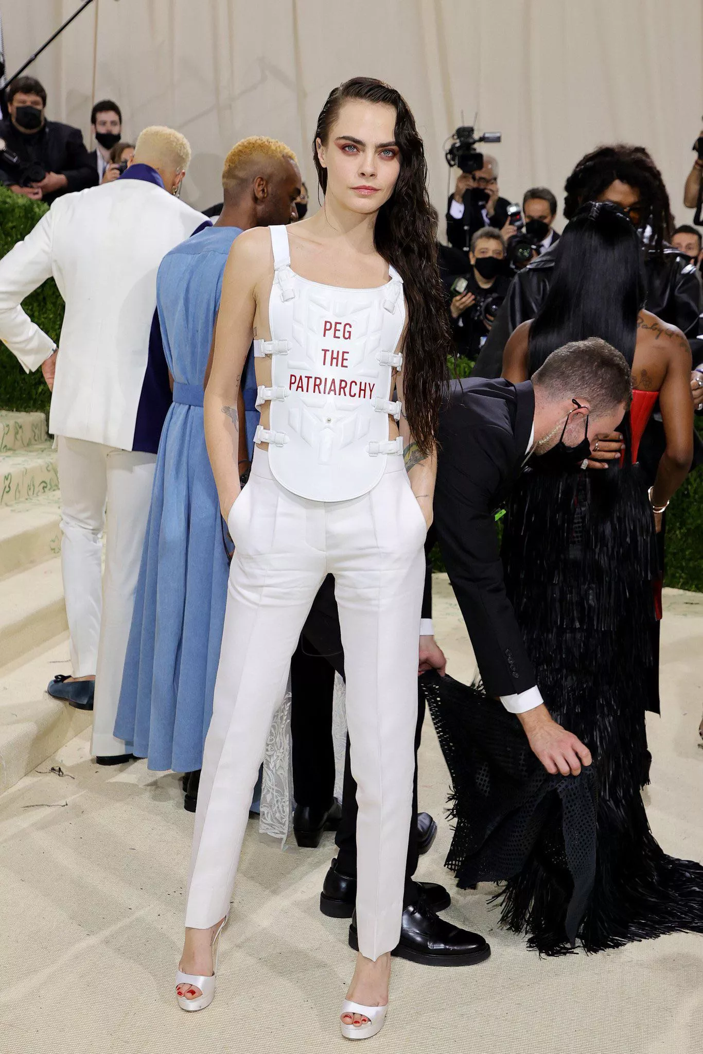 Were any other dommes or subs living for this outfit last night at the Met Gala? I can’t be the only person who spit out food when I saw it. posted by ObsidianGal