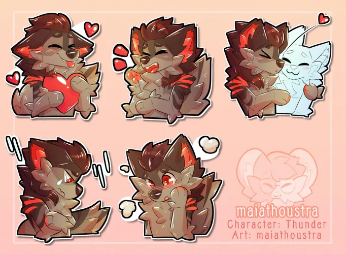 Werewolf but cute ~ Comm for Thunder, art by me @maiathoustra by maiathoustra
