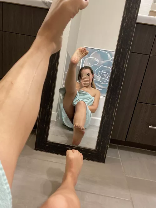 Wet and scrunched just for you :) by IndieBlueBeauty