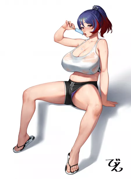 wet t-shirt contestant Zoey (BeeeeeN) by DazzlingPi