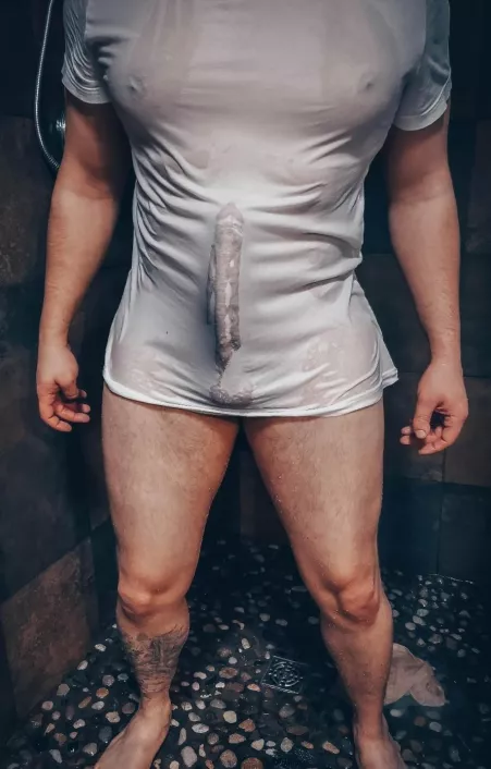 Wet t-shirt! by b1gc0ck24