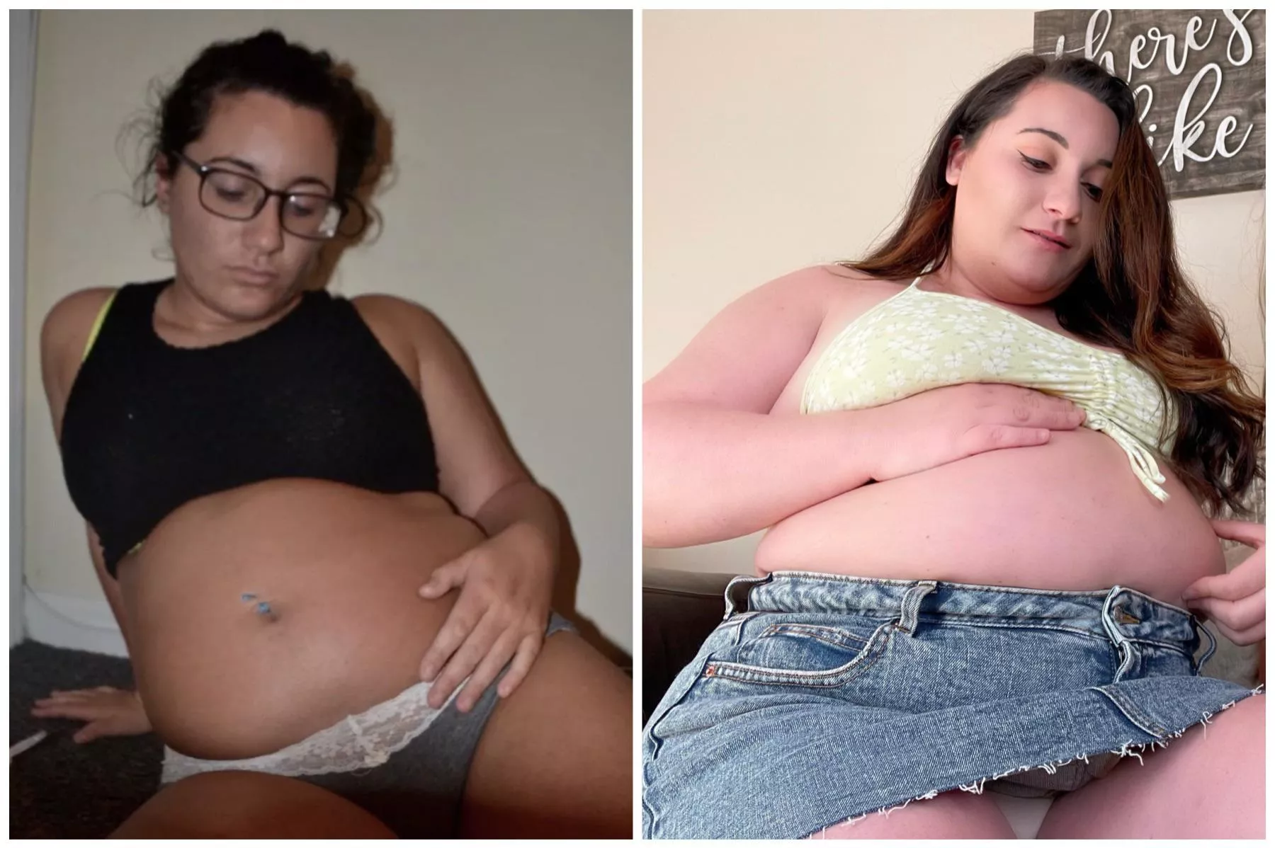 What a difference in my view looking down 😍 posted by curvagecaseyBBW