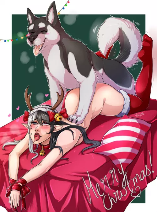 What a very merry Christmas that would be (ThighsocksAndKnots) by Just4Friends69
