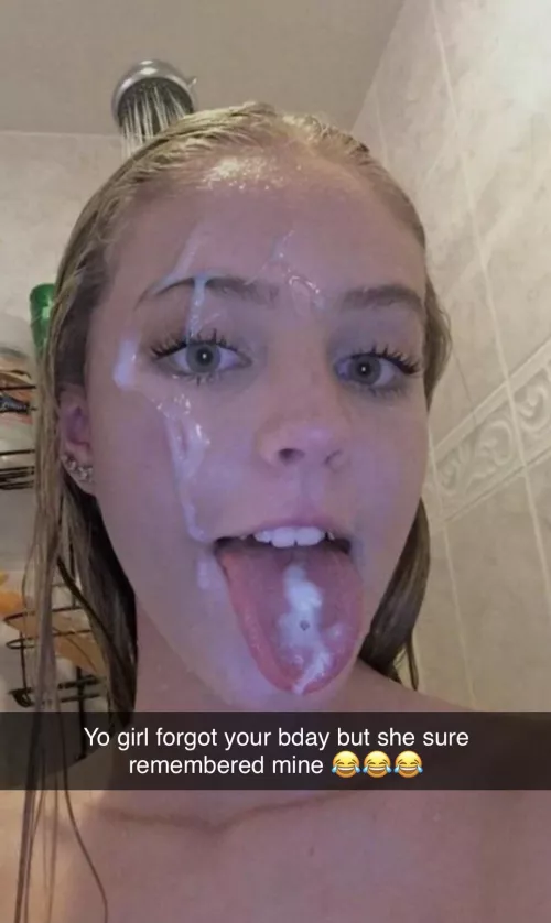 What better then a birthday blowy!! by snowbunnylover