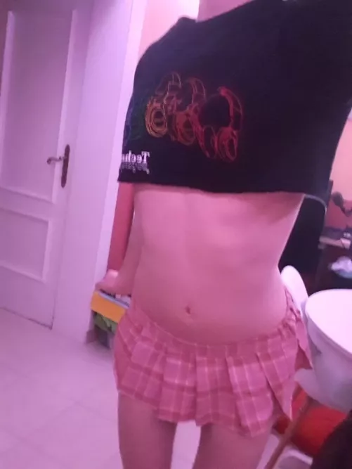 What do you think about my DIY crop top ? UwU by Nightmare_Femboy