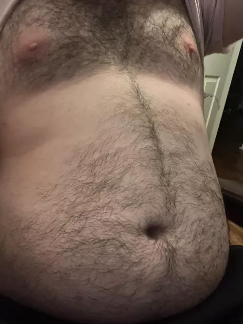 What do you think of my belly ;) by just-a-hairy-guy99