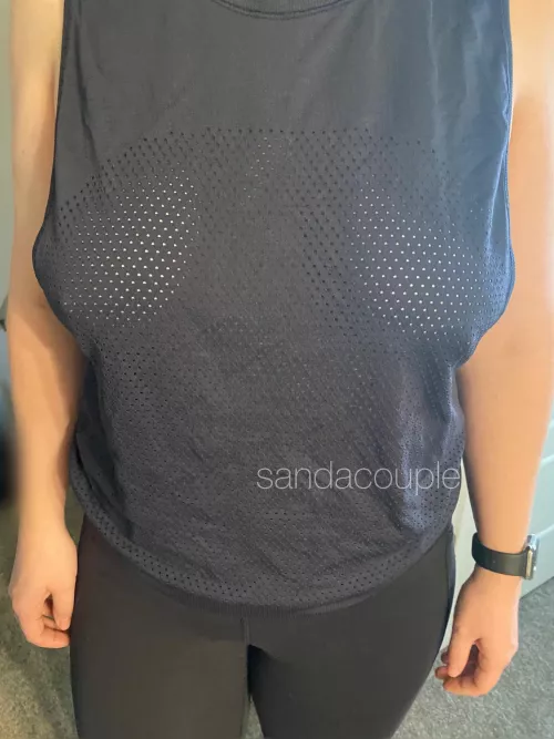 What do you think of my gym outfit? by SandAcouple