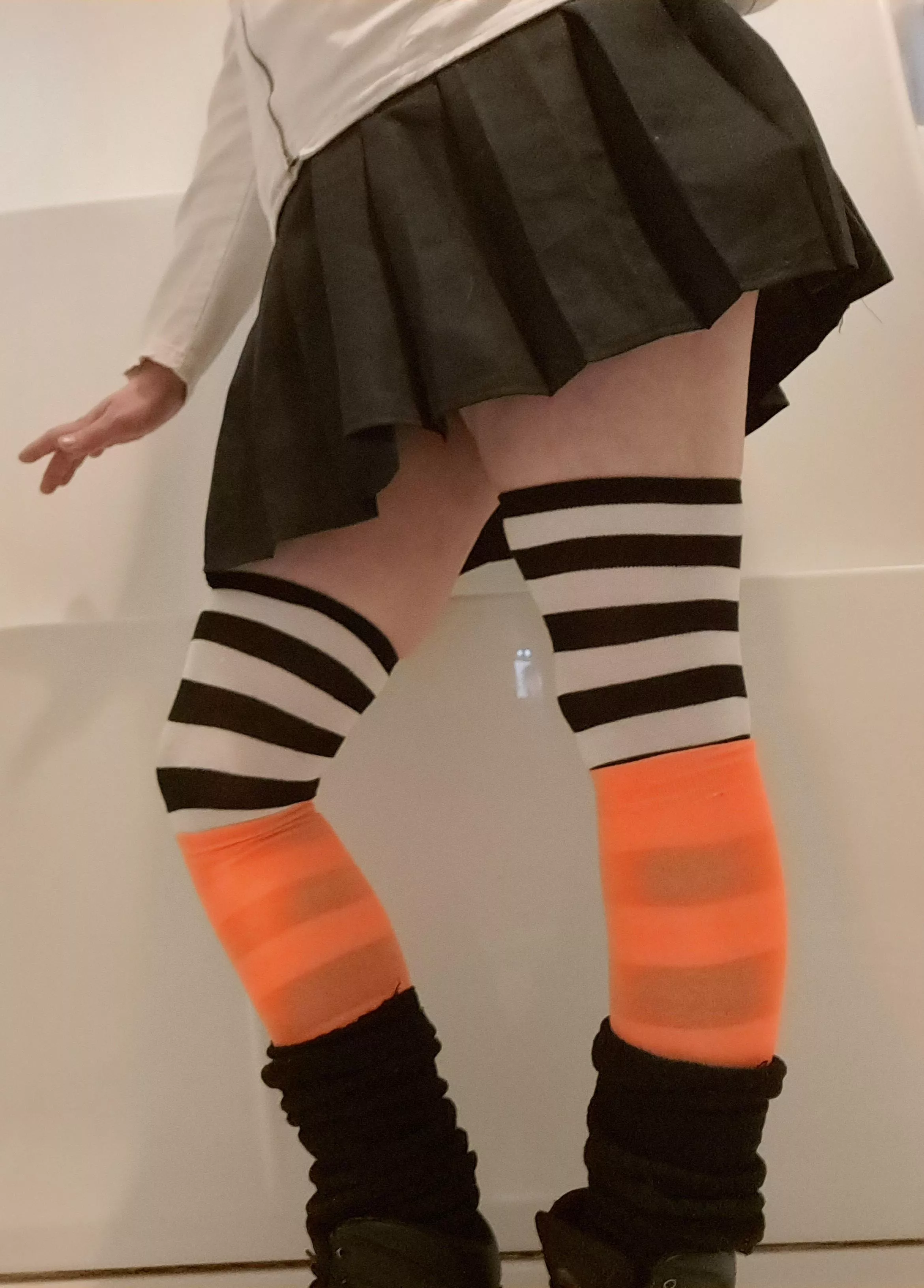 What do you think of my layered look? posted by SockStinkQueen