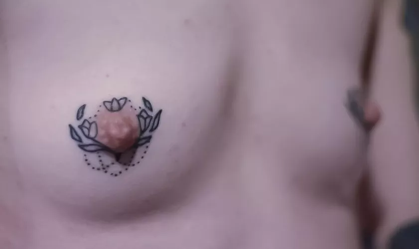 What do you think of my new titty tatt?🙂 by Fennika_Fox